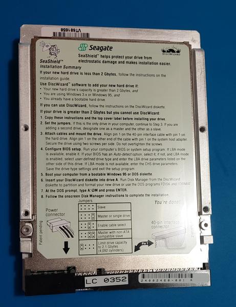 Photo for Seagate Medalist 4321 ST34321A 4.2GB